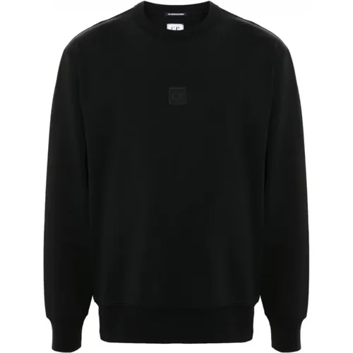 Metropolis Serie Logo Sweatshirt Schwarz , Herren, Größe: L - C.P. Company - Modalova