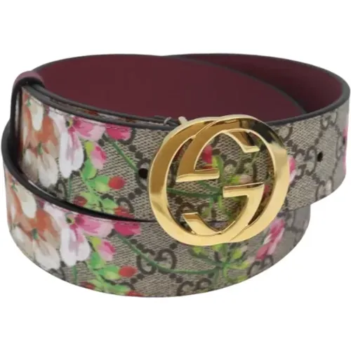 Pre-owned Belts, female, , Size: ONE SIZE Pre-owned Leather belts - Gucci Vintage - Modalova