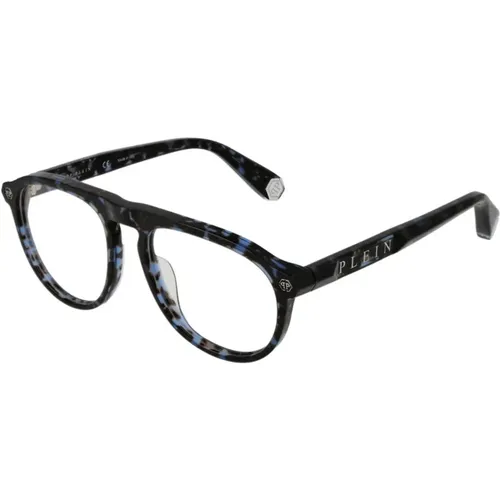 Glasses, male, , Size: ONE SIZE Round Optical Frames in Cellulose Acetate - Philipp Plein - Modalova