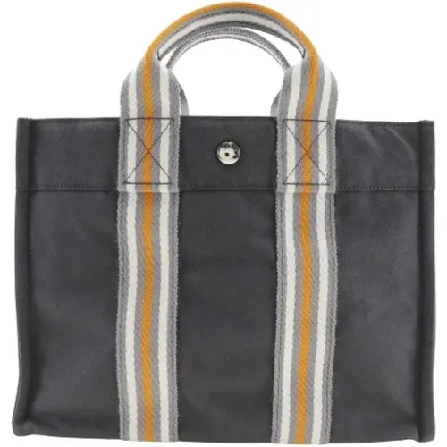 Pre-owned Tote Bags, female, , Size: ONE SIZE Pre-owned Canvas handbags - Hermès Vintage - Modalova