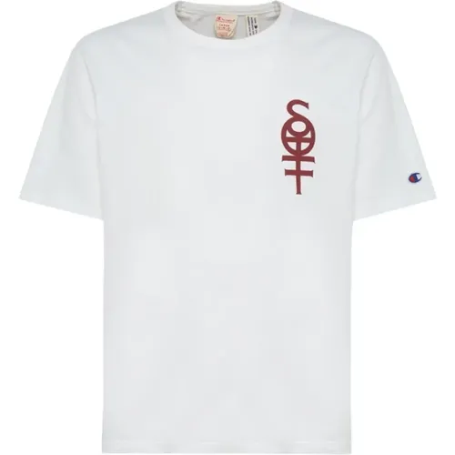 Crew Neck Logo Print T-Shirt , Herren, Größe: S - Sotf - Modalova