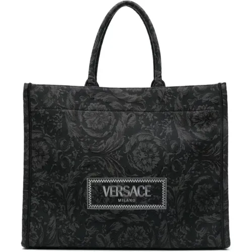 Tote Bags, male, , Size: ONE SIZE Oro Bags - Versace - Modalova