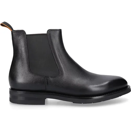 Kalbsleder Chelsea Boots, Elevate Your Style , male, Sizes: 12 UK - Santoni - Modalova
