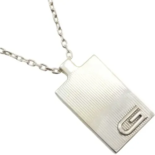 Pre-owned Jewellery, female, , Size: ONE SIZE Pre-owned Silver necklaces - Gucci Vintage - Modalova