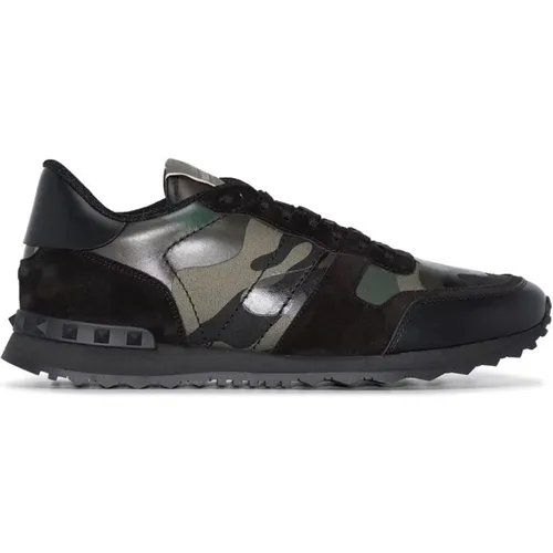 Camo Rockrunners Sneakers , male, Sizes: 6 UK, 11 UK, 5 UK - Valentino - Modalova