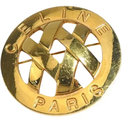 Pre-owned Jewellery, female, , Size: ONE SIZE Pre-owned Metal brooches - Celine Vintage - Modalova