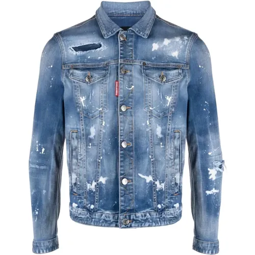 Denim Jacket , male, Sizes: XL - Dsquared2 - Modalova