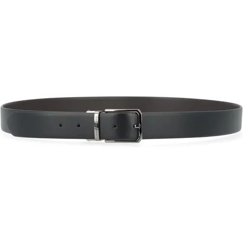 Belts, male, , Size: 115 CM Flat Belt in Leather - Gianni Chiarini - Modalova