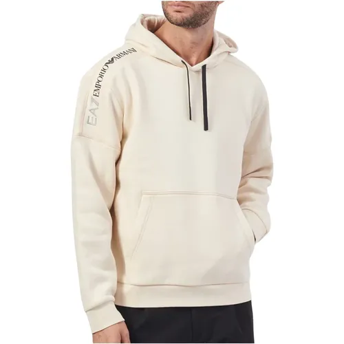 Hoodie mit Logo und Taschen - Emporio Armani - Modalova