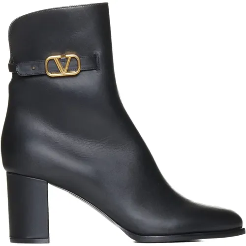 Leather Ankle Boots , female, Sizes: 8 UK, 7 UK, 3 UK, 4 1/2 UK, 5 UK, 3 1/2 UK, 4 UK - Valentino Garavani - Modalova