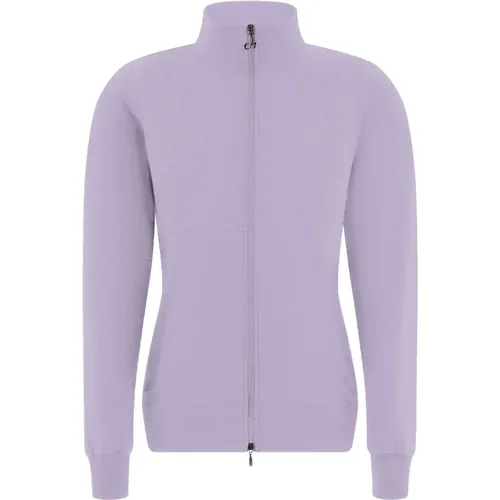 Lilac Zip Core Sweatshirt , female, Sizes: S, L, M - Deha - Modalova