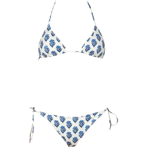 Leah Triangle Bikini Top , female, Sizes: M, S, L - MC2 Saint Barth - Modalova