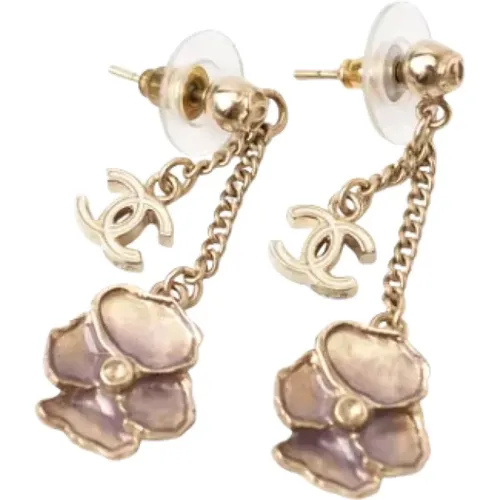 Pre-owned Jewellery, female, , Size: ONE SIZE Pre-owned Metal earrings - Chanel Vintage - Modalova