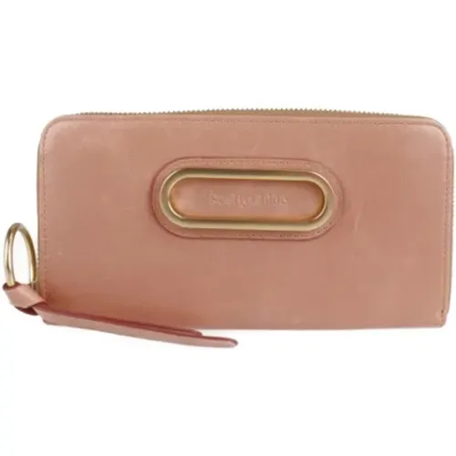 Pre-owned Wallets, female, , Size: ONE SIZE Pre-owned Leather wallets - Chloé Pre-owned - Modalova