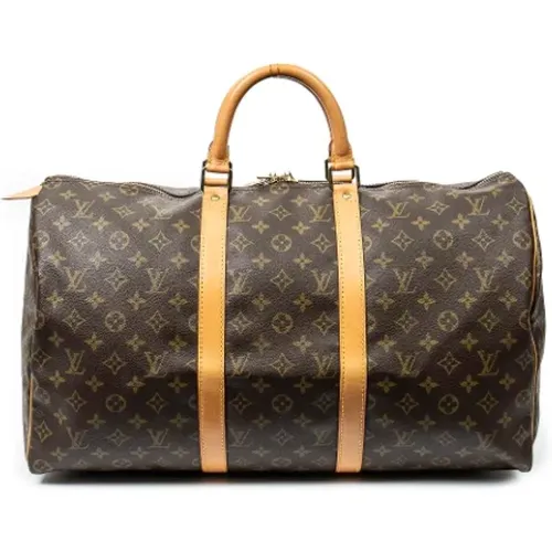 Pre-owned Weekend Bags, female, , Size: ONE SIZE Pre-owned Canvas travel-bags - Louis Vuitton Vintage - Modalova