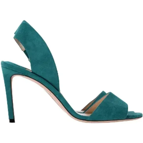 Pre-owned Suede heels , female, Sizes: 4 UK - Jimmy Choo Pre-owned - Modalova