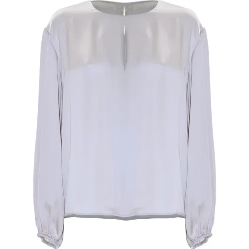 Blouses, female, , Size: M Elegant Long Sleeved Blouse with Modern Style - Kocca - Modalova