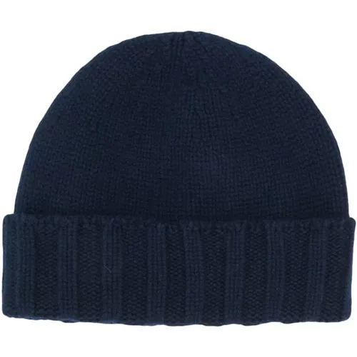 Beanies, male, , Size: ONE SIZE Knit Hat Cuffia Rasata - Drumohr - Modalova