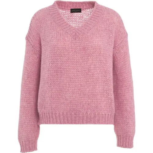 Rosa Strickpullover Aw24 - Roberto Collina - Modalova