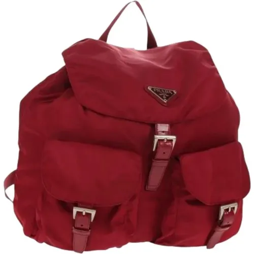Pre-owned Backpacks, female, , Size: ONE SIZE Pre-owned Vintage Nylon Backpack - Prada Vintage - Modalova