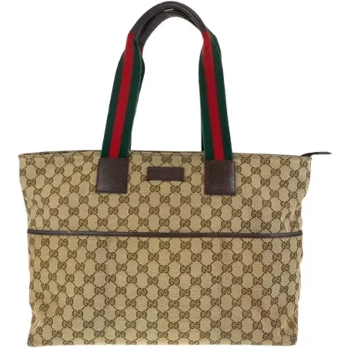 Pre-owned Tote Bags, female, , Size: ONE SIZE Pre-owned Canvas totes - Gucci Vintage - Modalova