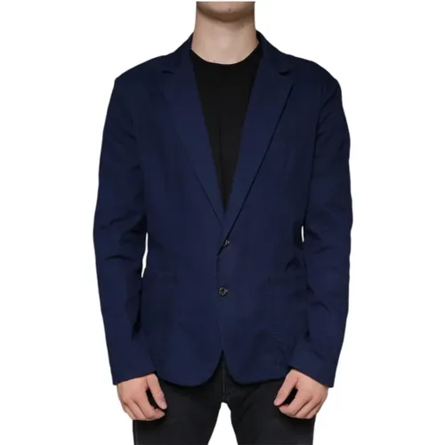 Blazers, male, , Size: XL Dress Coat Blazer Slim Fit - Dolce & Gabbana - Modalova