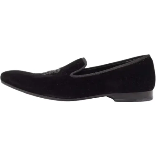 Pre-owned Flats, male, , Size: 12 US Pre-owned Velvet flats - Alexander McQueen Pre-owned - Modalova