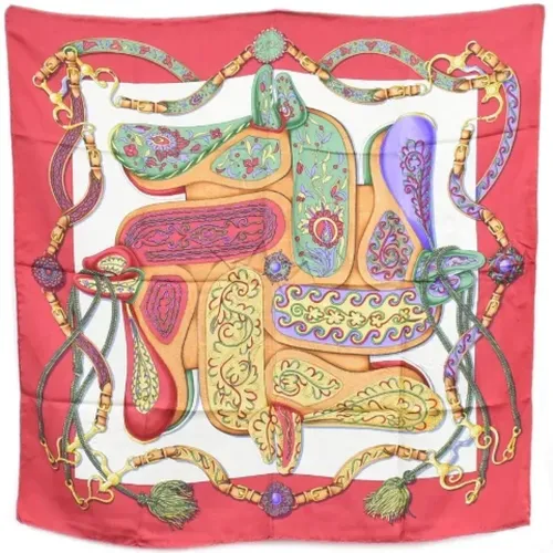 Pre-owned Scarves, female, , Size: ONE SIZE Pre-owned Silk scarves - Hermès Vintage - Modalova