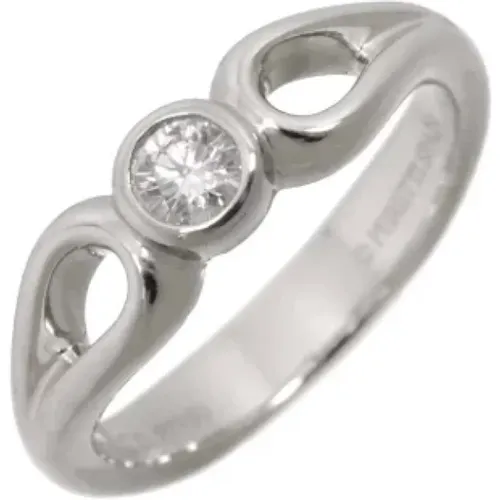 Pre-owned Jewellery, female, , Size: ONE SIZE Pre-owned Platinum rings - Tiffany & Co. Pre-owned - Modalova