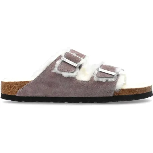 Sliders, female, , Size: 6 US Slides Arizona Shearling - Birkenstock - Modalova