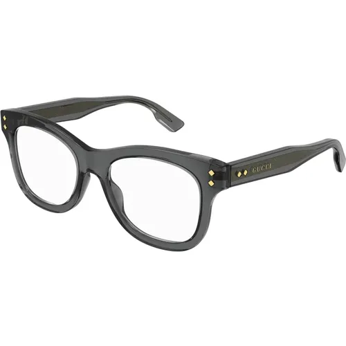 Grey Eyewear Frames , unisex, Sizes: 53 MM - Gucci - Modalova