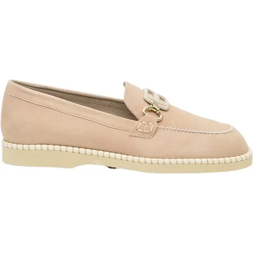 Suede Moccasin with Memory Foam Insole , female, Sizes: 2 UK - Hogan - Modalova