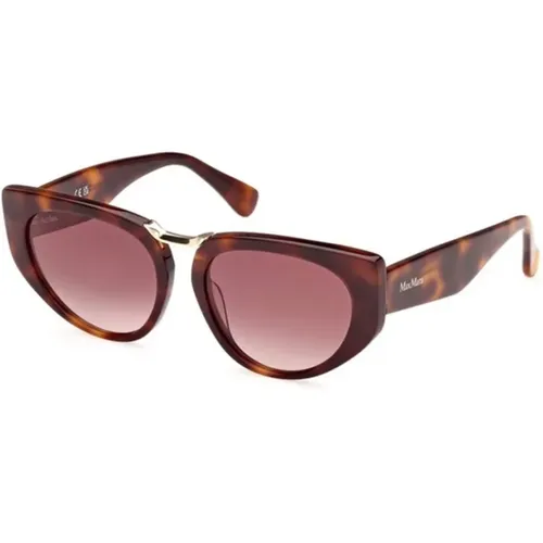 Dark Havana Gradient Sunglasses , female, Sizes: 54 MM - Max Mara - Modalova