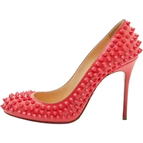 Pre-owned Leather heels , female, Sizes: 3 1/2 UK - Christian Louboutin Pre-owned - Modalova