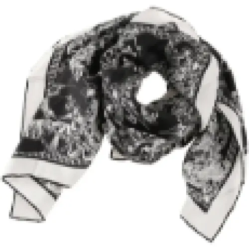 Scarves, female, , Size: ONE SIZE Silk Scarf - alexander mcqueen - Modalova