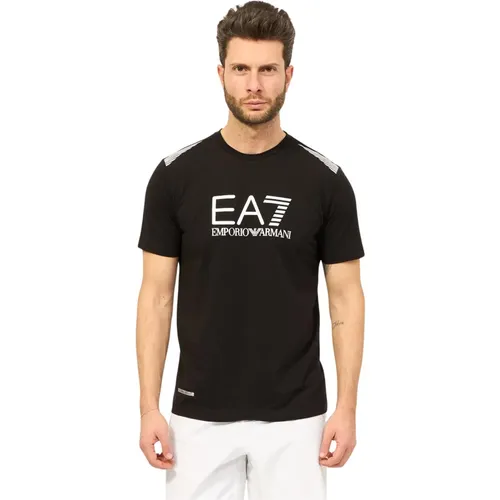 Essential Design T-shirt with Logo , male, Sizes: 2XL, M, S, 3XL, L, XL - Emporio Armani EA7 - Modalova
