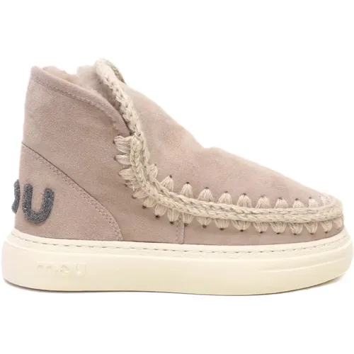 Glitter logo camel sneakers , Damen, Größe: 38 EU - Mou - Modalova