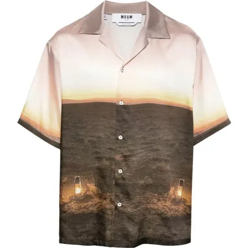 Shirts MultiColour , male, Sizes: L - Msgm - Modalova