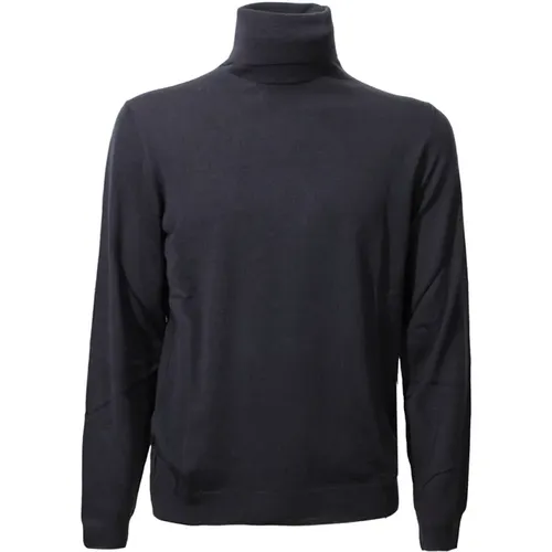 Blauer Flexwool Rollkragenpullover , Herren, Größe: 3XL - Zanone - Modalova