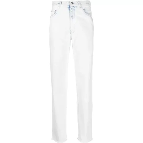 Bling Denim Straight Jeans Weiß - GCDS - Modalova