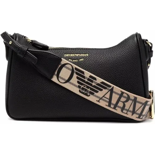 Logo-Stamp Shoulder Bag , female, Sizes: ONE SIZE - Emporio Armani - Modalova