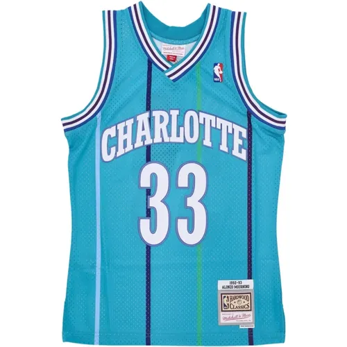 Alonzo Mourning Basketball Tank Top , Herren, Größe: M - Mitchell & Ness - Modalova