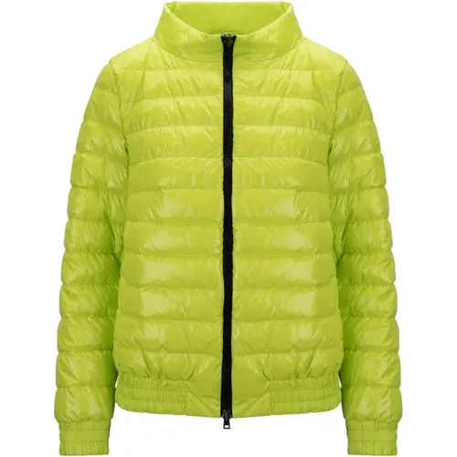 Down Jackets, female, , Size: S Short Down Jacket with High Collar - Herno - Modalova