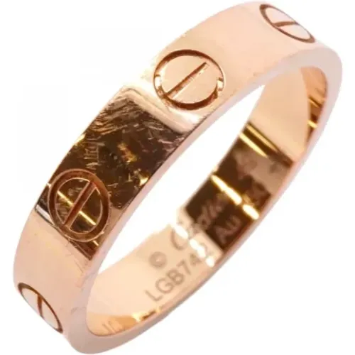 Pre-owned Jewellery, female, , Size: ONE SIZE Pre-owned Rose Gold rings - Cartier Vintage - Modalova