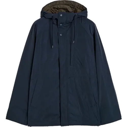 Kurzer Marine Technischer Taffeta Parka , Herren, Größe: L - Aspesi - Modalova