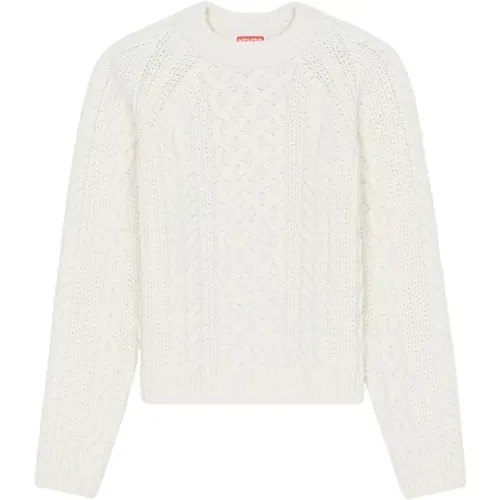 Round Knit Sweater , female, Sizes: L, M - Kenzo - Modalova