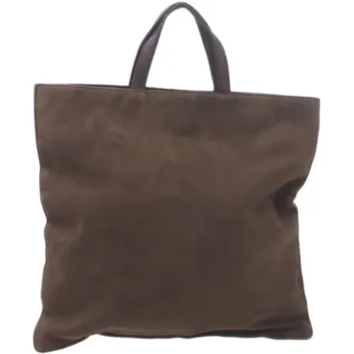 Pre-owned Tote Bags, female, , Size: ONE SIZE Pre-owned Suede totes - Loewe Pre-owned - Modalova