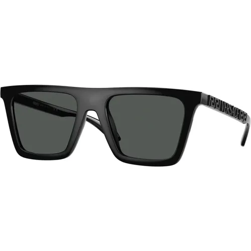 Stilvolle Sonnenbrille Schwarz Gb1/87 , unisex, Größe: 53 MM - Versace - Modalova
