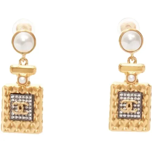 Pre-owned Jewellery, female, , Size: ONE SIZE Pre-owned Metal earrings - Chanel Vintage - Modalova