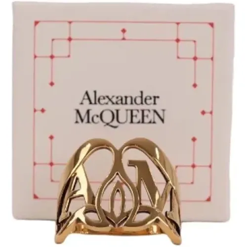 Pre-owned Jewellery, female, , Size: ONE SIZE Pre-owned Metal rings - Alexander McQueen Pre-owned - Modalova